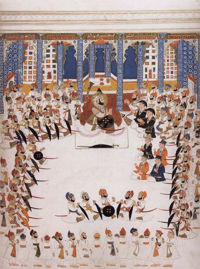 Maharana Jawan Singh of Mewar within the Royal Palace of Udaipur